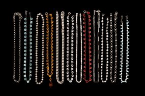 Crystal necklaces / silver necklaces