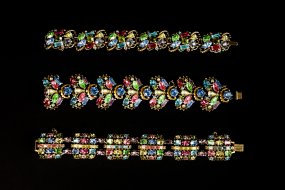 Hollycraft (USA) Rhinestone bracelets